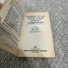 APPLE COMPUTER, Things To Do With Your, Paperback Vintage 1983 Rare