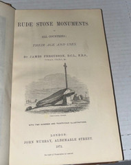 Rude Stone Monuments Fergusson 1872 Pagan Occult Wicca Stonehenge Megalith Rare
