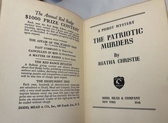 AGATHA CHRISTIE THE PATRIOTIC MURDERS First Edition 1941 Dodd Mead Red Badge
