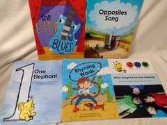 SingPlayLove Preschool Learning Books One & Two Year Old Homeschooling Set of 8