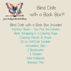 Blind Date with a Book Box Mystery Book Box Mug Favorite Genre Surprise Book Box