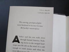 The Road by Cormac McCarthy. First Edition & 3rd printing Oct./2006. HCDJ.