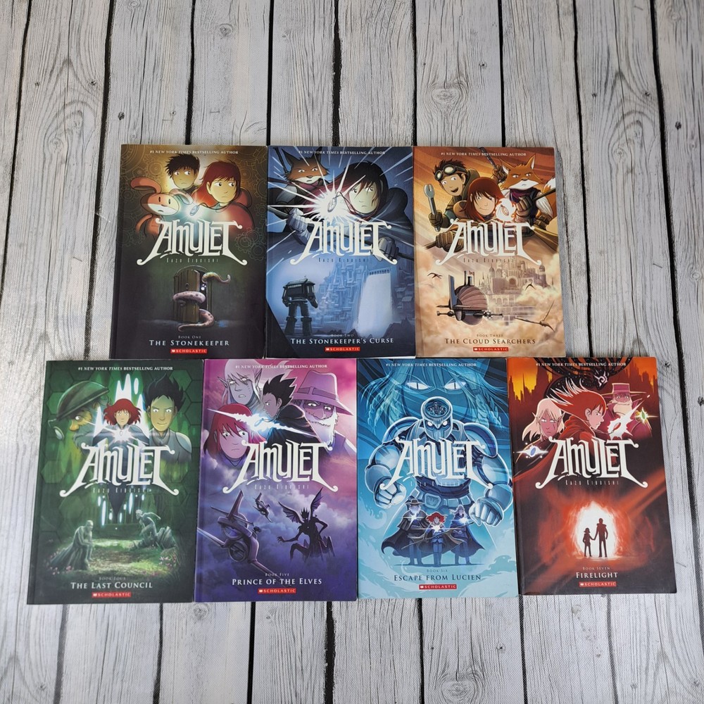 AMULET Graphic Novels Series by Kazu Kibuishi vol.1-7 GRAPHIX