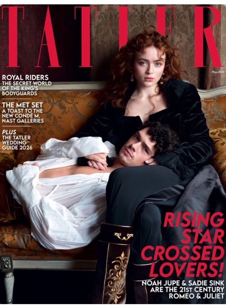 Noah Jupe – Sadie Sink – British Tatler UK Magazine – May 2026