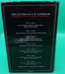 THE LETTERS OF D. H. LAWRENCE Volume 1 HC DJ – D. H. Lawrence & James T. Boulton