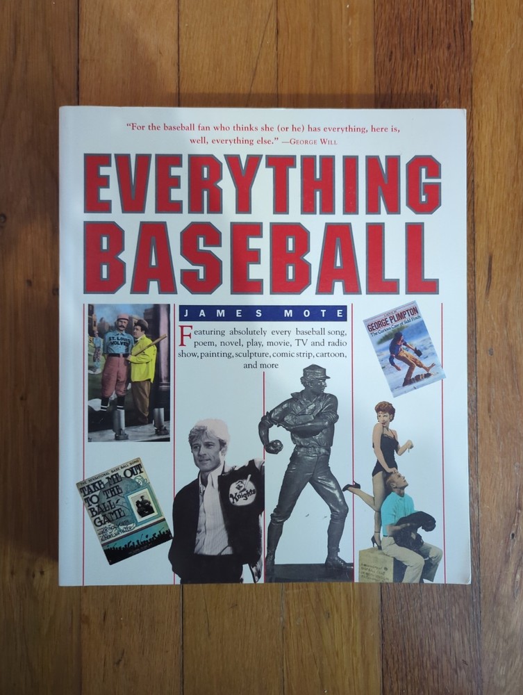 Everything Baseball PB Paperback Book James Mote MLB Song Poem Novel Play Movie