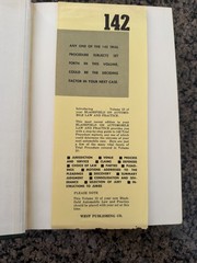 Blashfield Automobile Law and Practice Vol 13 Trial Procedure 1969