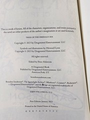 SIGNED Tress of the Emerald Sea by Brandon Sanderson Kickstarter Edition