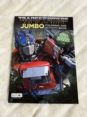 Transformers Rise Of The Beasts Jumbo Coloring&Activity Book 2 Pcs(Made In USA)