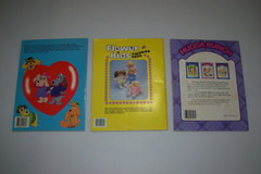 Lot of Vintage 1980s Coloring Books: HUGGA BUNCH, Pound Puppies, Flower Kids