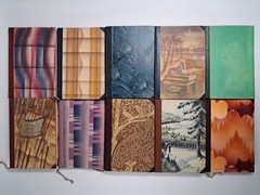 20 dekorative Bücher verschiedener Autoren, vintage, schöne Aufmachung, Gold