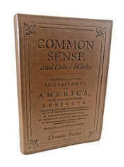 ❤️COMMON SENSE and THE FEDERALIST PAPERS Set of 2 Faux Leather Books BRAND NEW
