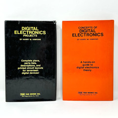 Harry M Hawkins Digital Electronics Book Set Concepts + Projects TAB True 1st Ed
