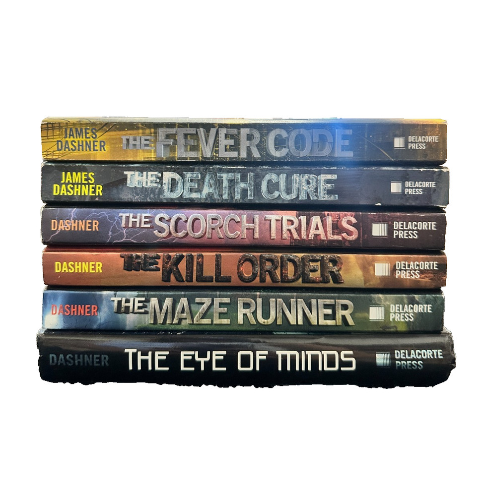 James Dashner Book Lot of 6 HC Books Maze Runner Series & Mortality Doctrine