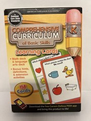 Comprehensive Curriculum Learning Cards Grade K Kindergarten LA & Math