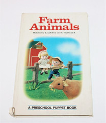 5 VTG Preschool Puppet Books T. Izawa Japan Ten Little Indians Farm Animals ABC