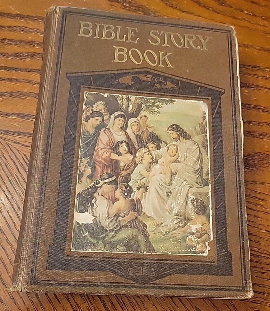 Antique Bible Story Book Elsie Egermeier 1922 Profusely Illustrated