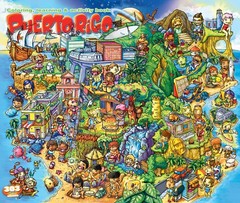 Puerto Rico Coloring Learning Activity Book 303 pages with 4 Pages of Colorf…