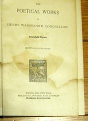 Longfellow’s Poems Household Edition of The Poets 1886 Hardcover 496 pages