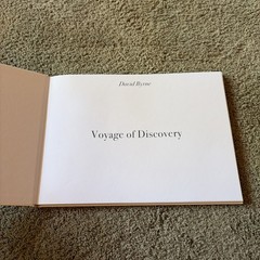 David Byrne Voyage Of Discovery Who Is The Sky VIP Merchandise Book Only