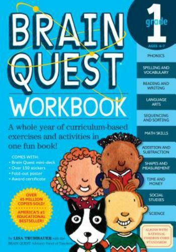 Brain Quest Workbook: Grade 1 – paperback, 0761149147, Lisa Trumbauer