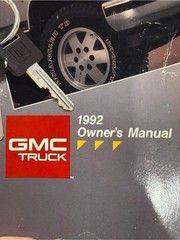 Sierra GMC 1992 owner’s manual OEM used X-9204 regular extended 4-door chassis