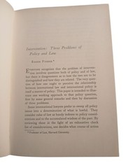 Essays On Intervention By Roger Fisher & Richard A. Falk Hardcover 1964