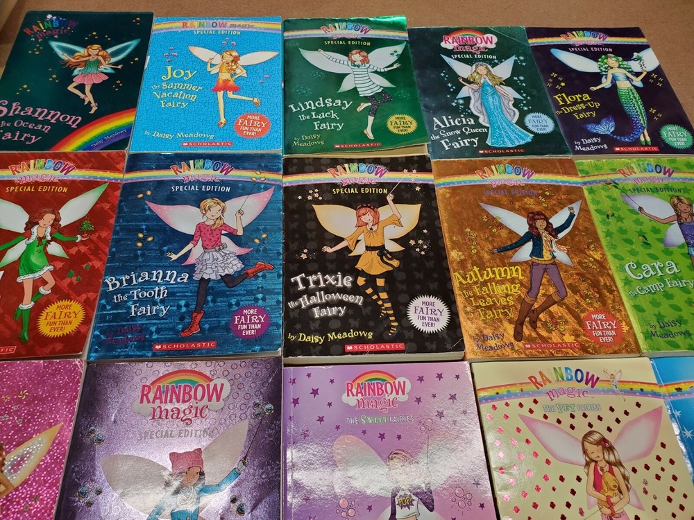 Lot of 10 Rainbow Magic Fairies Children’s Kids Chapters Books RANDOM MIX