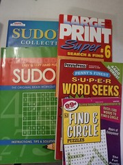 New Lot Of Five (5) Puzzle Books 2 Sudoku, 3 Word Searches
