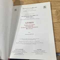 LIVRES AUCTION CATALOG 2008 OLIVIER COUTAU-BEGARIE , 104 PAGES IN FRENCH