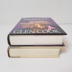 The Garrett Files & Garrett, P.I. Hardcover Book Lot Glen Cook Book Club Edition