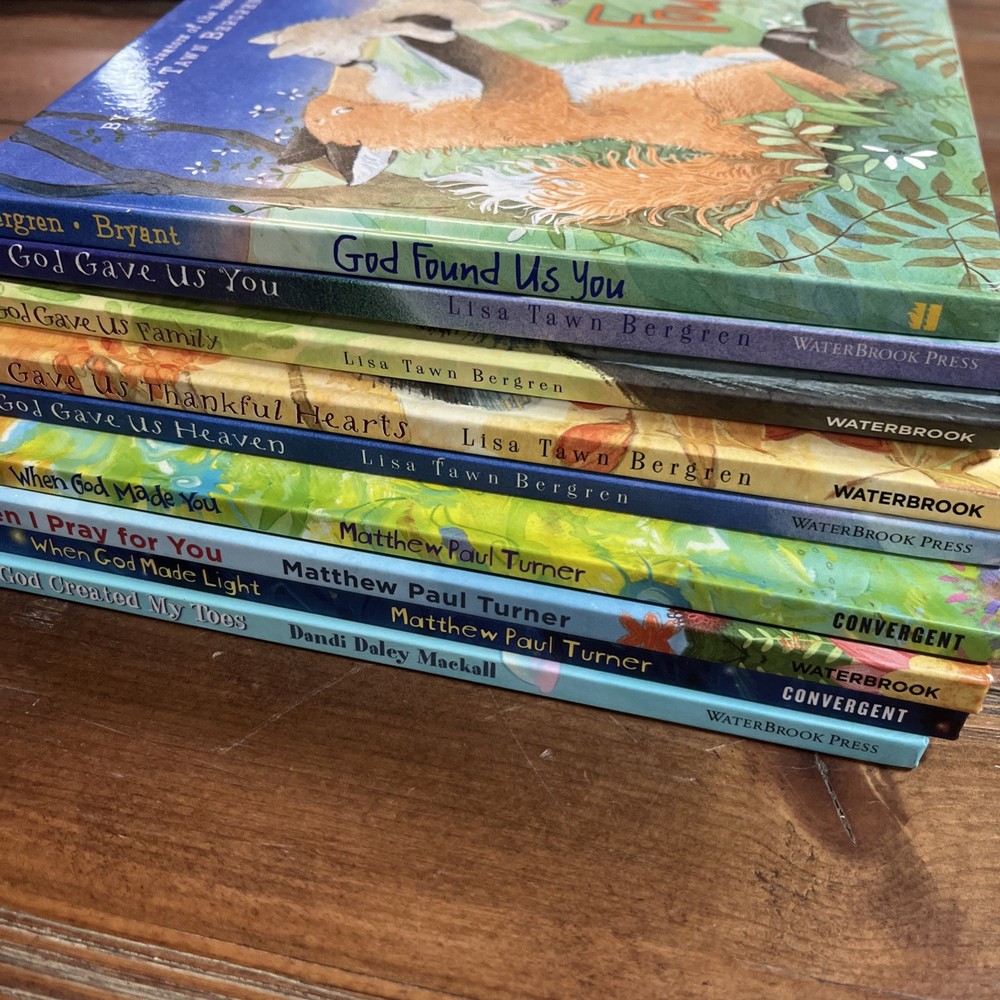 9 Lot Children’s Picture Books Turner, Bergen When God Made Gave Kid Christian