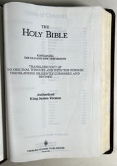 KJV Ultraslim Bible Burgundy Bonded Leather Belgium Print 2015BGM Clean VG+