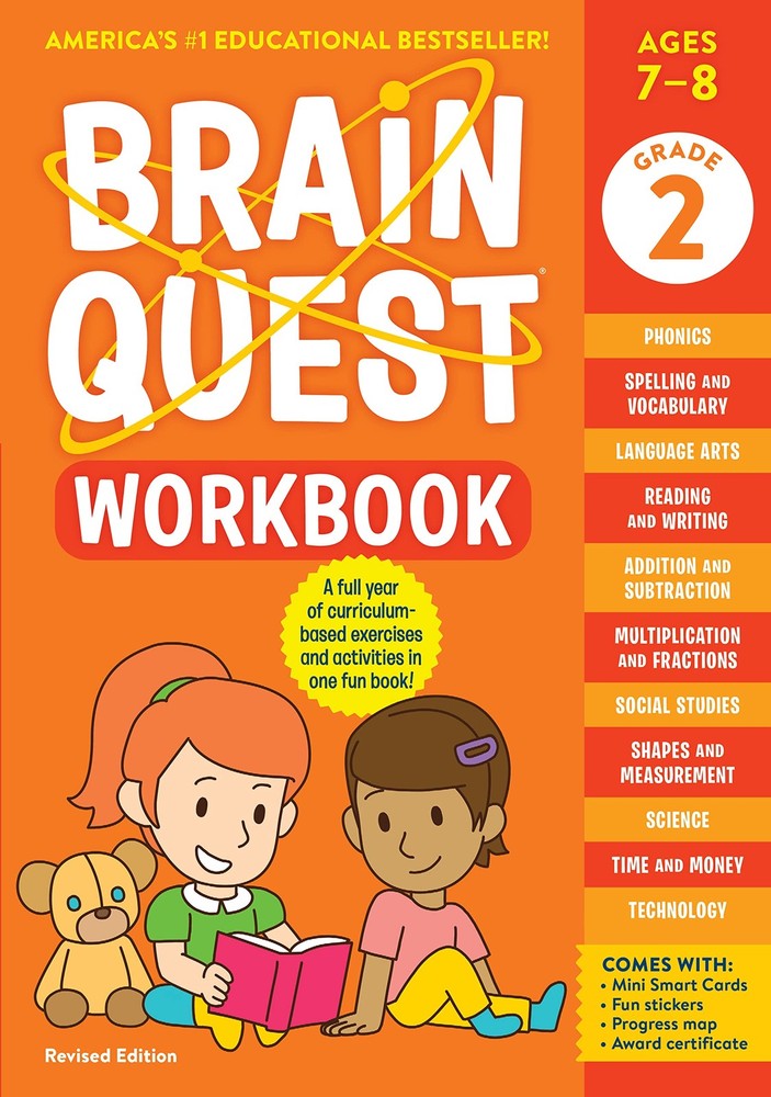 Brain Quest Workbook: 2nd Grade Revised Edition – paperback Workman Publishi…