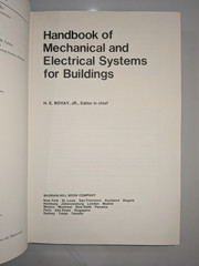 Handbook Mechanical & Electrical Systems Buildings | Bovay 1981 | 1st DJ Insert