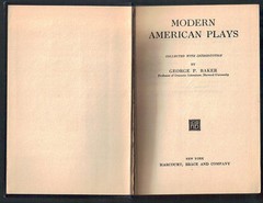Vintage 1920 Modern American Plays Former Textbook 544 Pages David Belasco