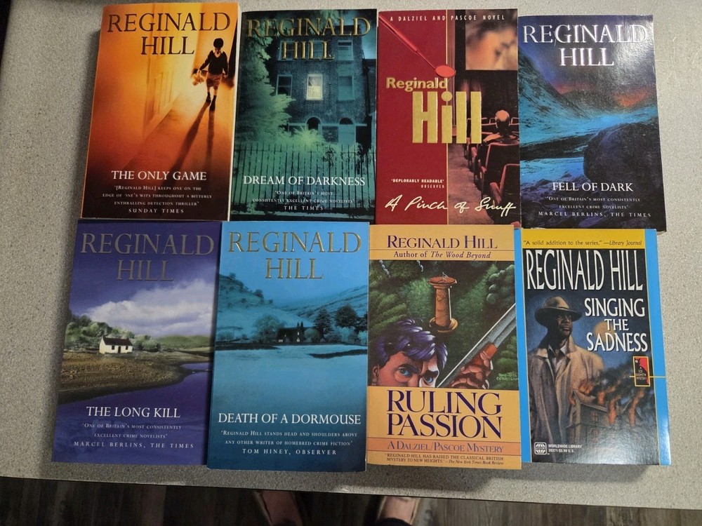 Reginald Hill LOT of 8 paperbacks. Various titles
