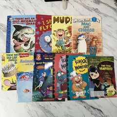 Lot Of 10 Paperback Books Children’s Preschool Mixed Titles Old Lady, Fly Guy…