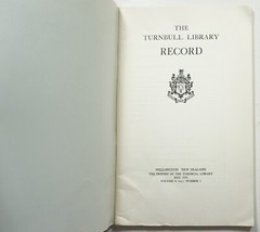 The Turnbull Library Record 5/76 New Zealand History Bibliography