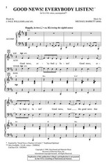 Good News! Everybody Listen! SATB Michael Barrett