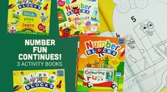 Numberblocks Colouring Fun & Sticker Activity 3 Books Set – Ages 3+ – Paperback