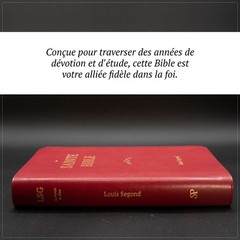 Red Louis Segond French Bible LARGE Print – LSG Bible Rouge en Français by SP