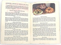 Favorite Menus & Recies of Six Famous Cooks Book 1928 61 Pages