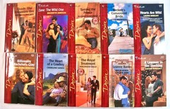 Lot of 48 Vintage Harlequin/Silhouette 'Desire’ & 'Temptation’ Series Paperbacks
