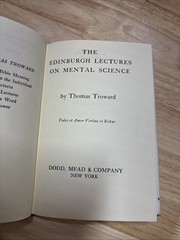 EDINBURGH LECTURES ON MENTAL SCIENCE By Thomas Troward – Hardcover