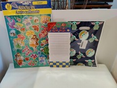 3 Disney Books Stickers And Note Pad + Various stickers Lion Picture See Picture