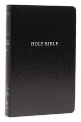 King James Version Holy Bible Gift Award Black Leather Look Red Letter