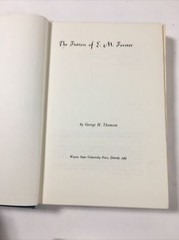 The Fiction Of E.M. Forster – George H. Thomson (Hardcover, Dust Jacket, 1967)