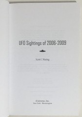 UFO Sightings of 2006-2009 by C. Waring Scott C. Waring (English) Paperback Book