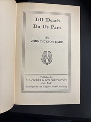 John Dickson Carr P.F. Collier Rare Vintage Skull Cover Edition Lot 1940’s HC